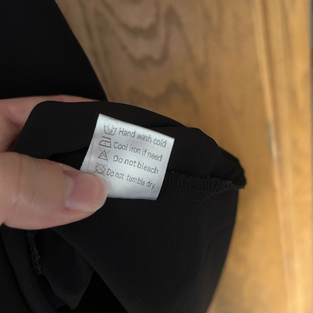 Amazon Elegant Black Ruffle Sleeve Dress - Picture 4 of 6
